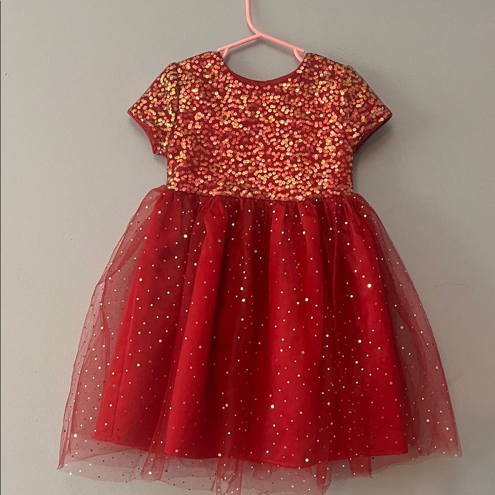 Sparkling Red Holiday Dress